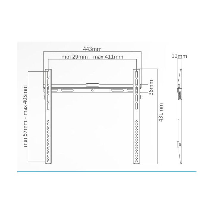 32-55 Fixed Ultra Flat - TV Wall Mount