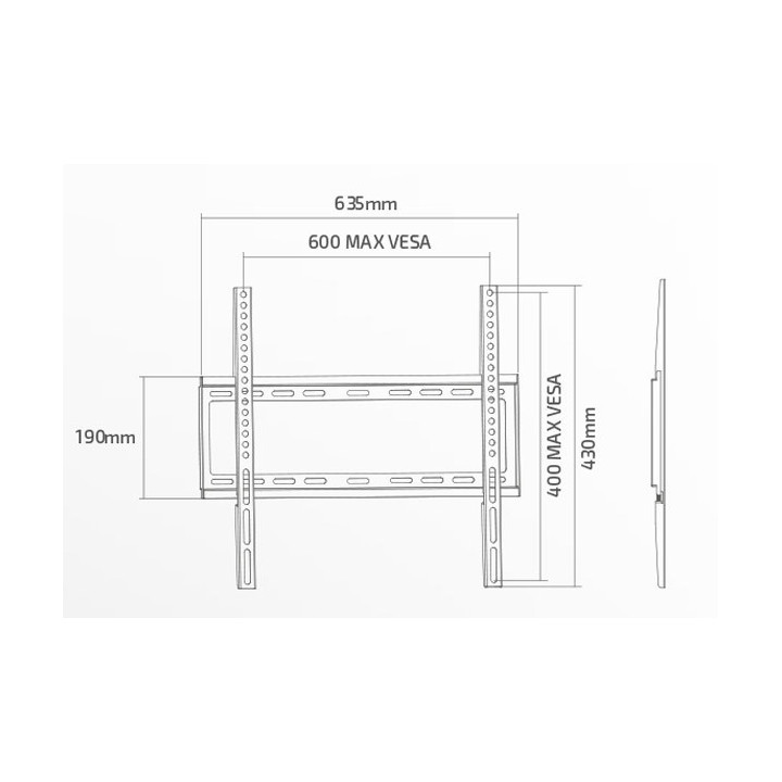 37-70 Fixed Extra Slim - TV Wall Mount