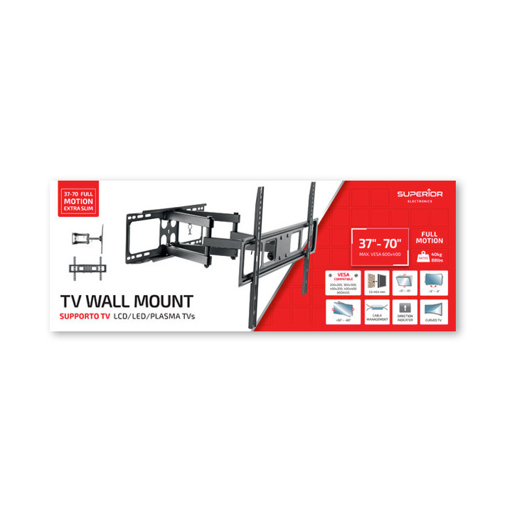 37-70 Full Motion Extra Slim - TV Wall Mount