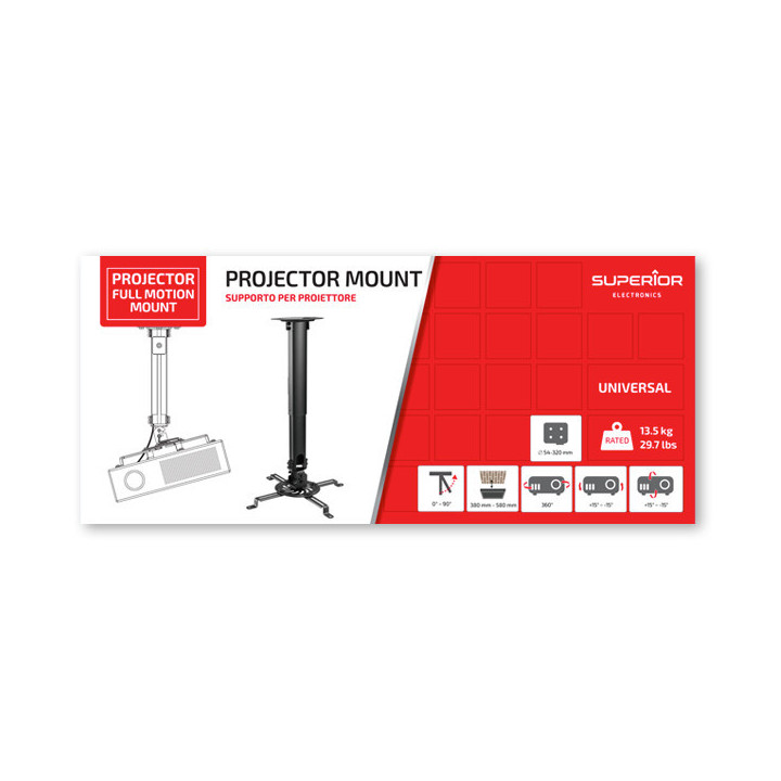 Projector Full Motion Mount - Bracket
