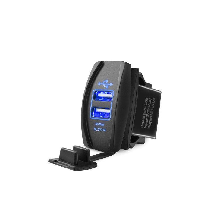 Caricabatterie 2xUSB da incasso