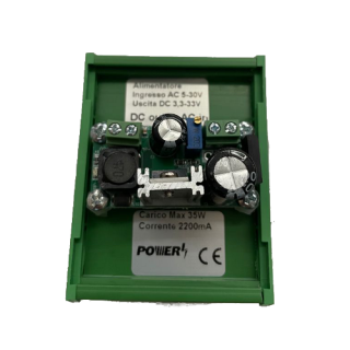 Alimentatore 5-30VAC a 1-27VDC REG. 3A din