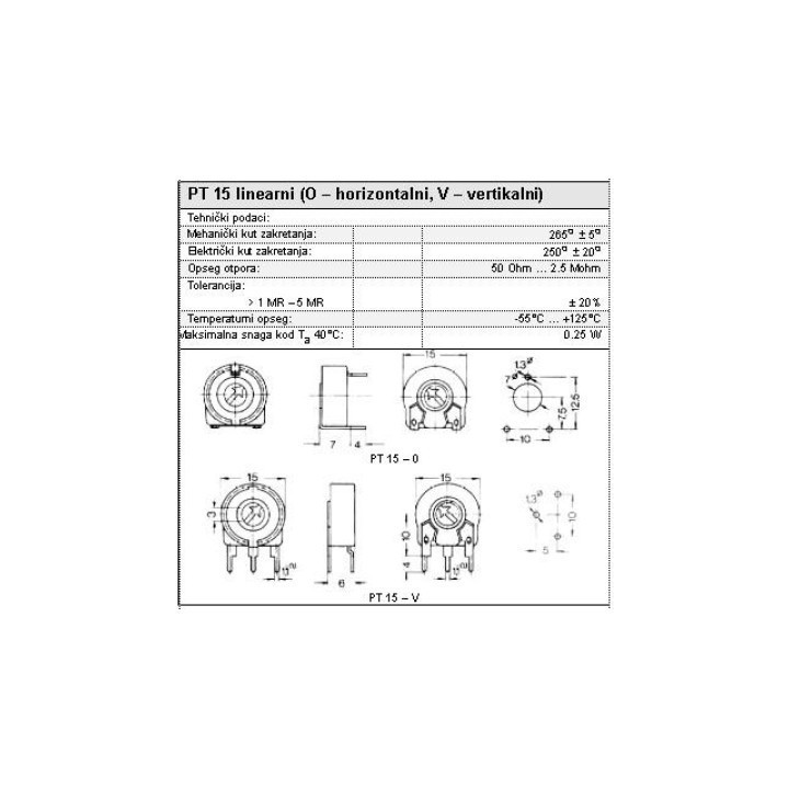 Trimmer PT-15 Verticale