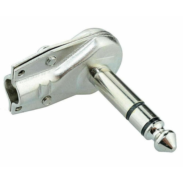 Spina JACK 6,3 STEREO 90° - METALLO