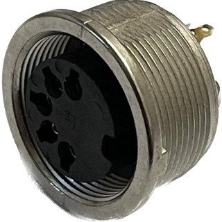 Presa DIN 5 poli da PANNELLO - METALLO