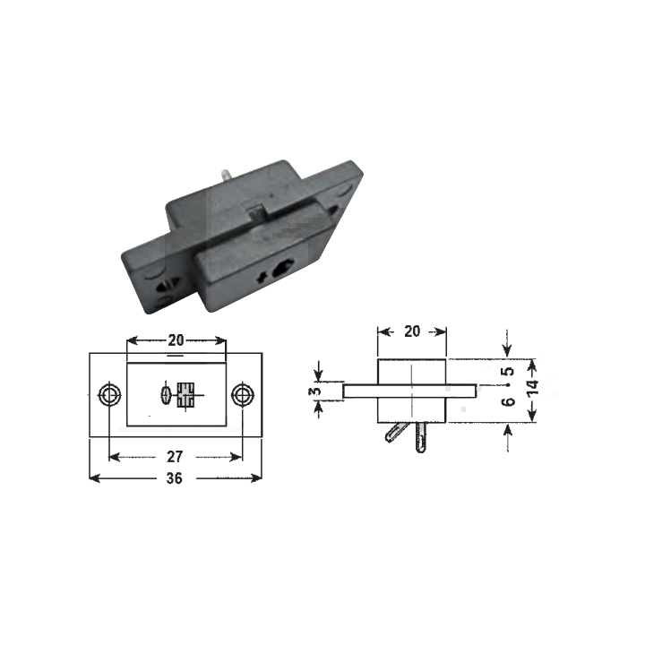Presa PUNTO-LINEA - PANNELLO - R