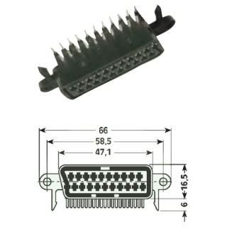 Presa SCART 21 poli - C.S.