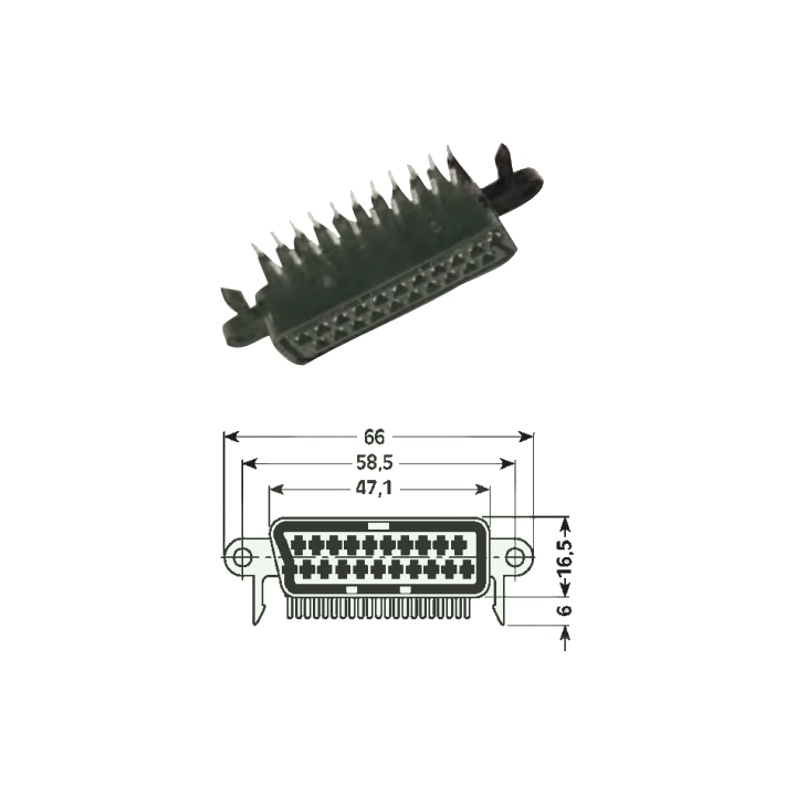 Presa SCART 21 poli - C.S.