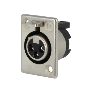 Presa CANON 3 poli pro - DELTRON - PANNELLO