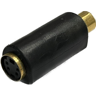 ADATTATORE RCA-F a MINI-DIN 4p-F