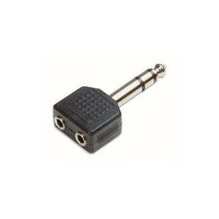 ADATTATORE JACK 6,3-S-M a 2x JACK 3,5-S-F