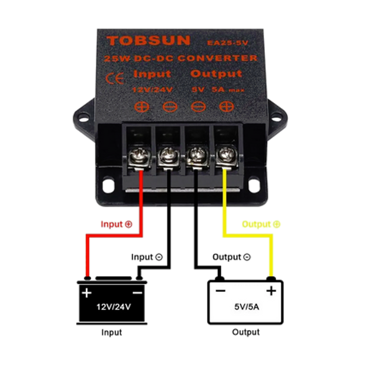 Riduttore Tensione 12V a 5V - 5A