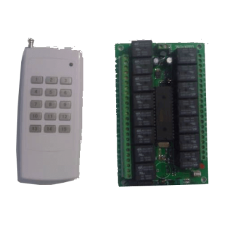 Ricevente + Radiocomando 15 canali 12Vdc