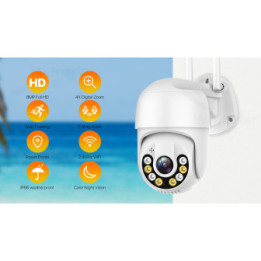 WIFI IP Camera esterna 5MP - Wireless H.265 PTZ - Auto Tracking - APP iCSee
