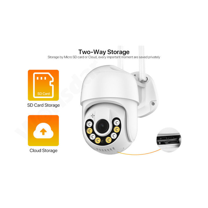 WIFI IP Camera esterna 5MP - Wireless H.265 PTZ - Auto Tracking - APP iCSee