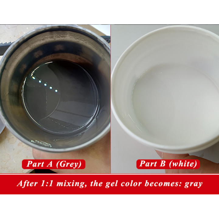 SILICONE LIQUIDO GRIGIO 100+100 A+B