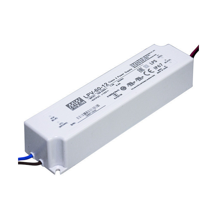Alimentatore 12V 5A 60W IP67
