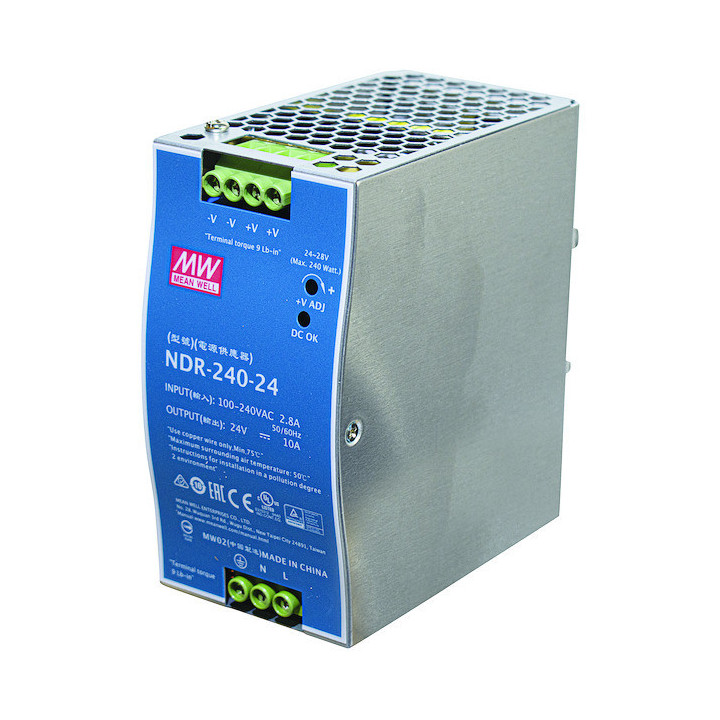 Alimentatore 24V 10A Din