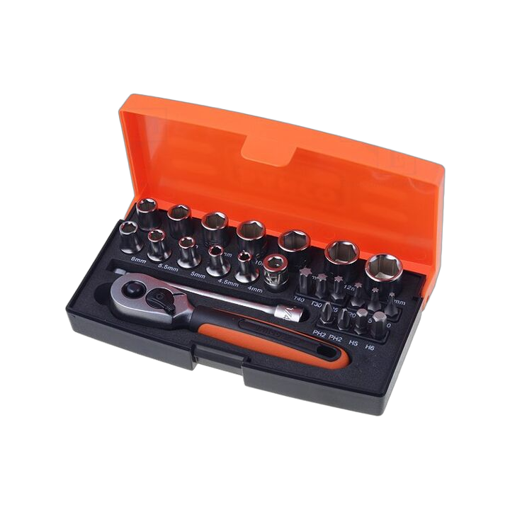 SA.SL25 Bahco - Set di chiavi 6-angoli,a tubo