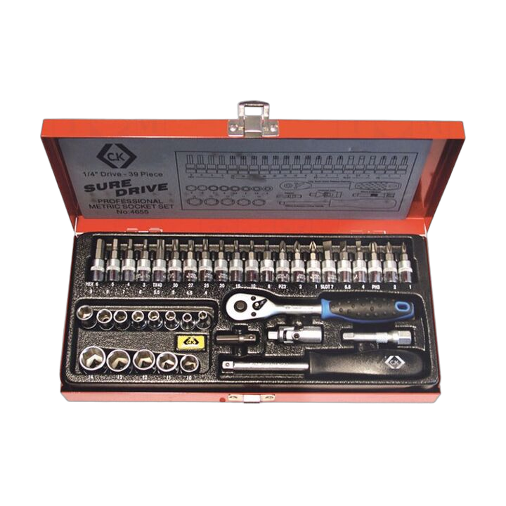 CK-4655 C.K - Set di chiavi 6-angoli,a tubo