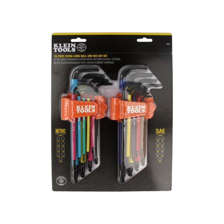 KLEIN-BLS18 Klein Tools - Set di chiavi brugola,sferico