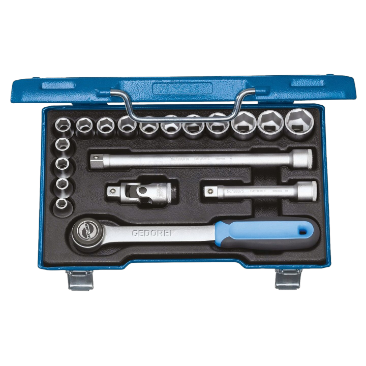 GEDORE-2682842 Gedore - Set di chiavi 6-angoli,cricchetto...