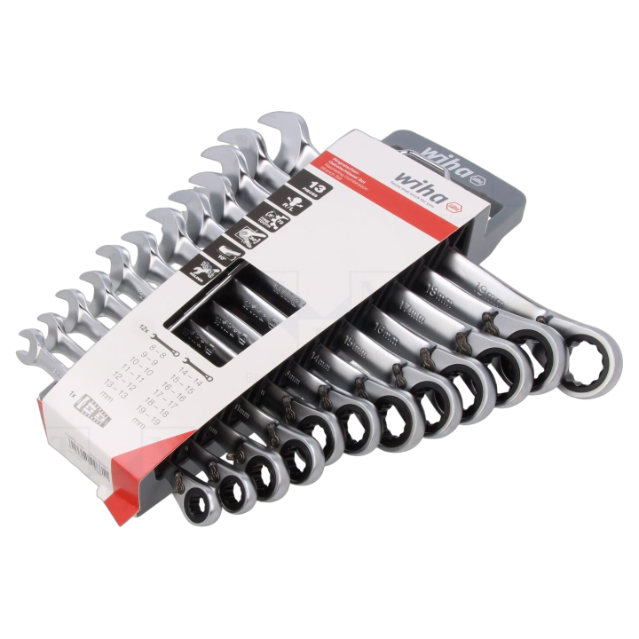 WIHA.44661 Wiha - Chiave: chiave combinata-set cricchetto