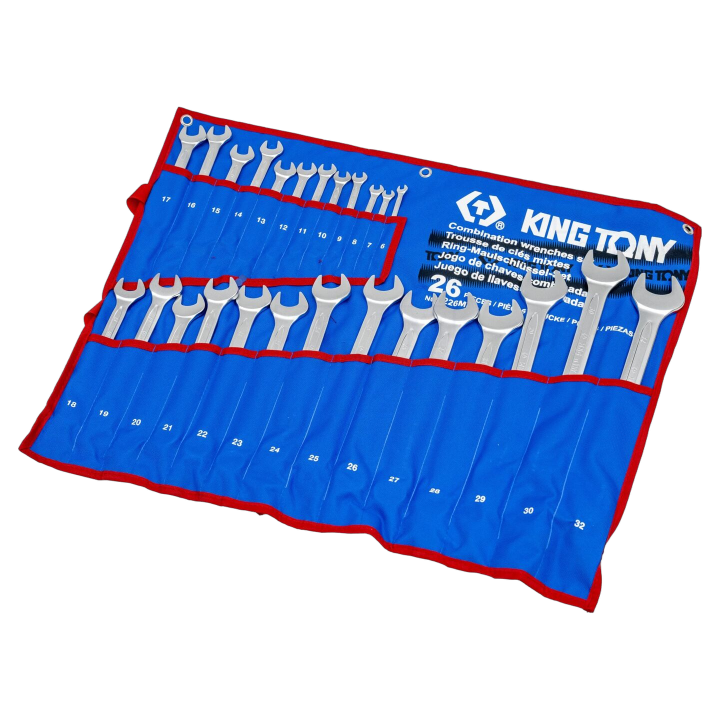 KT-1226MRN King Tony - Chiave: chiave combinata-set 26pz.