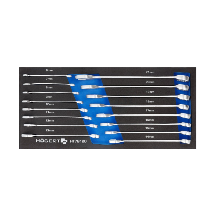 HT7G120 Högert Technik - Chiave: chiave combinata-set 16pz.