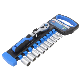 HT1R334 Högert Technik - Set di chiavi 6-angoli,a tubo