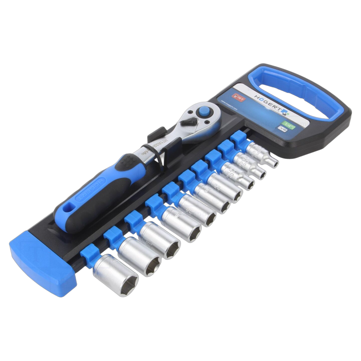 HT1R334 Högert Technik - Set di chiavi 6-angoli,a tubo