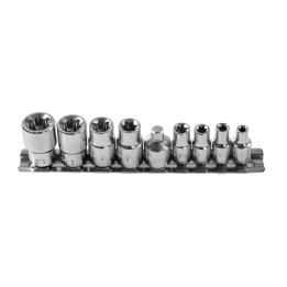 HT1A884 Högert Technik - Socket: Torx®-set 1/4"