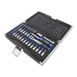 HT1R464 Högert Technik - Set di chiavi 6-angoli,a tubo