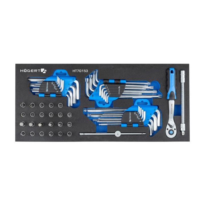 HT7G153 Högert Technik - Set di chiavi 53pz.