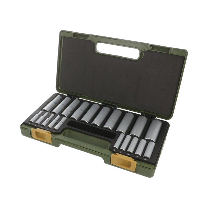 PRN23292 Proxxon - Socket: 6-angles-set 1/2",1/4"