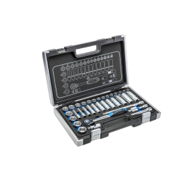 HT1R465 Högert Technik - Set di chiavi 6-angoli,a tubo