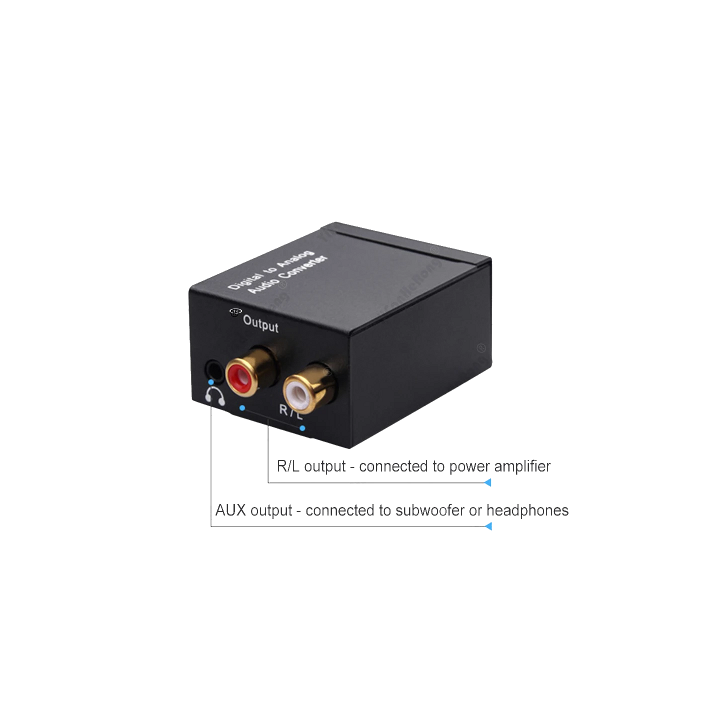 Convertitore Tos-Link a RCA - Jack 3,5