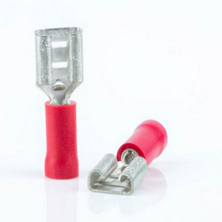 Capicorda Faston 4,8mm F. Rosso