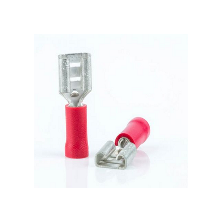 Capicorda Faston 4,8mm F. Rosso