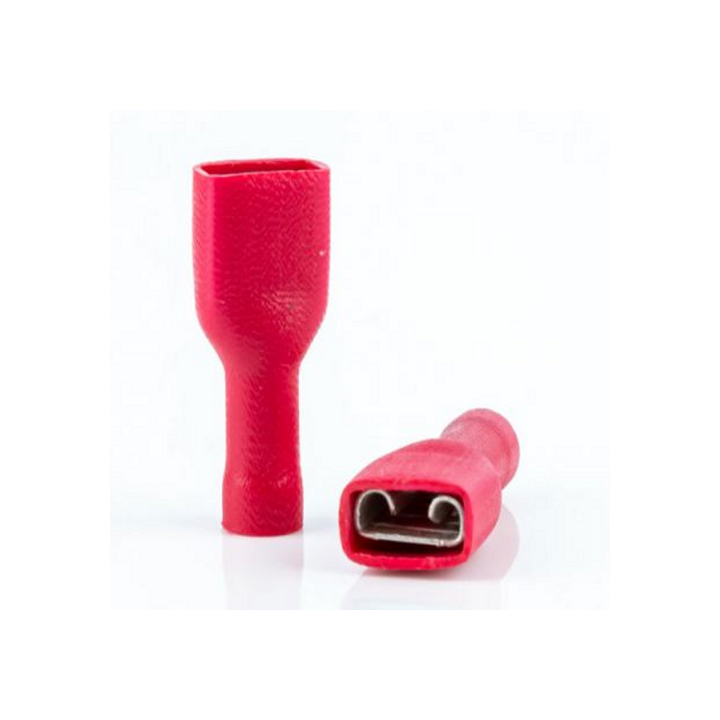 Capicorda Faston 6,3mm F. Rosso