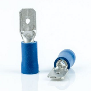 Capicorda Faston 4,8mm M. Blu