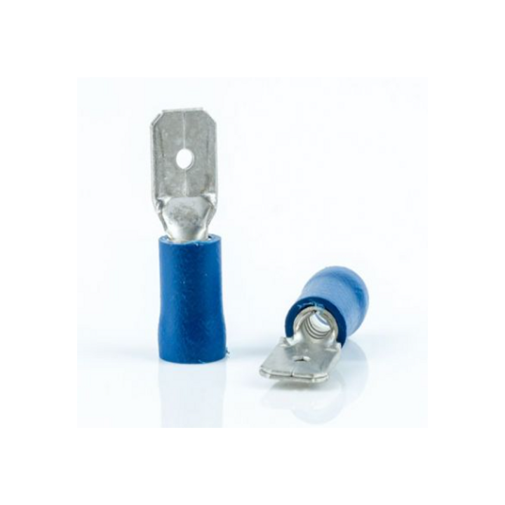 Capicorda Faston 4,8mm M. Blu