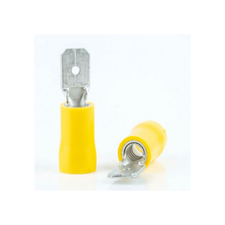 Capicorda Faston 6,3mm M. Giallo