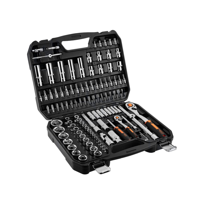 NEO-10-066 Neo Tools - Set di chiavi 6-angoli,bussola Tor...