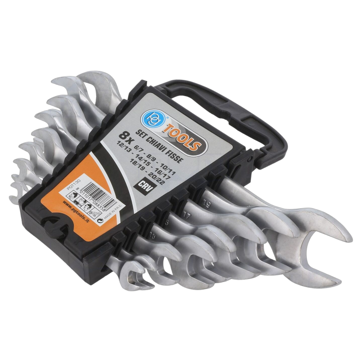 PG-T130 Pg Tools - Chiave: chiave piatta-set acciaio crom...