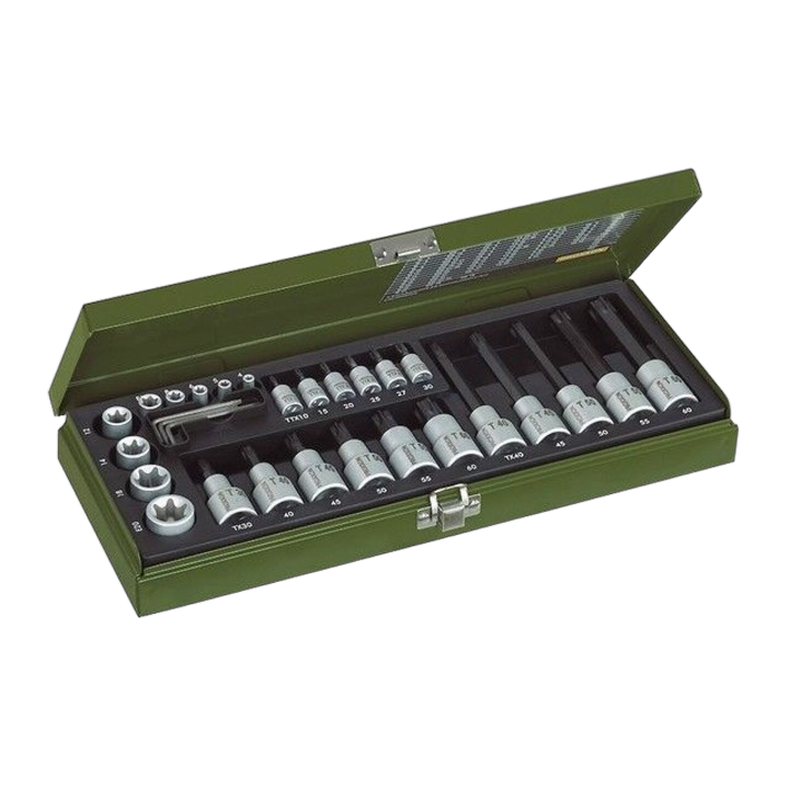 PR23103 Proxxon - Set di chiavi bussola Torx®,a tubo,Torx®
