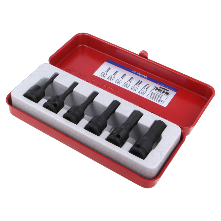 KT-3406MP King Tony - Socket: hex key-bit-set impact