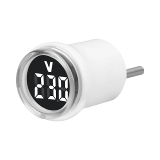 VOLTMETRO VAC DA PRESA 230V BIANCO