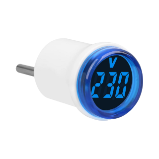 VOLTMETRO VAC DA PRESA 230V BLU