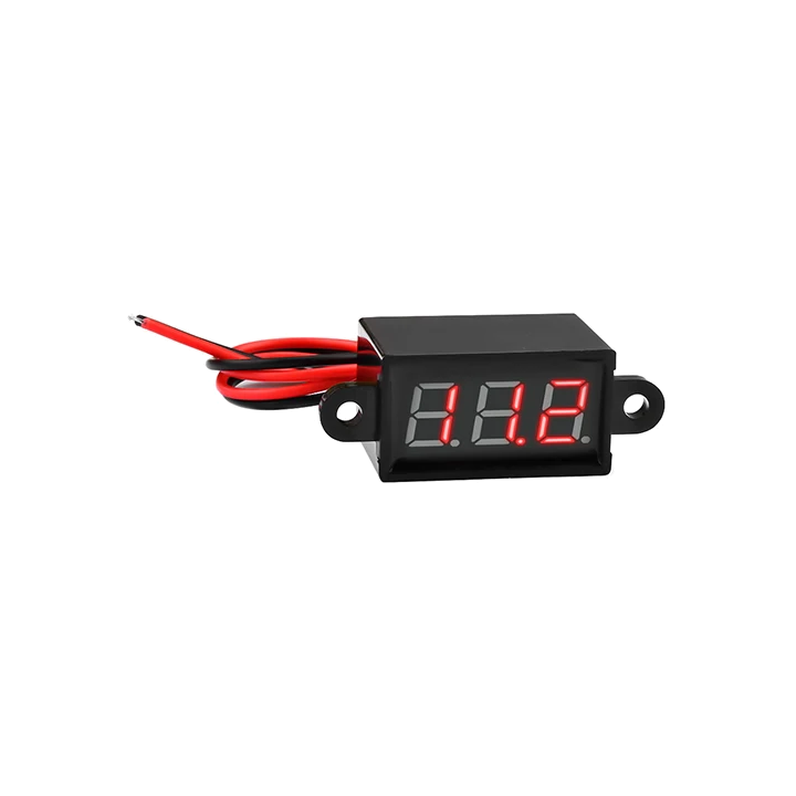 VOLTMETRO 3-30VDC IMPERMIABILE ROSSO